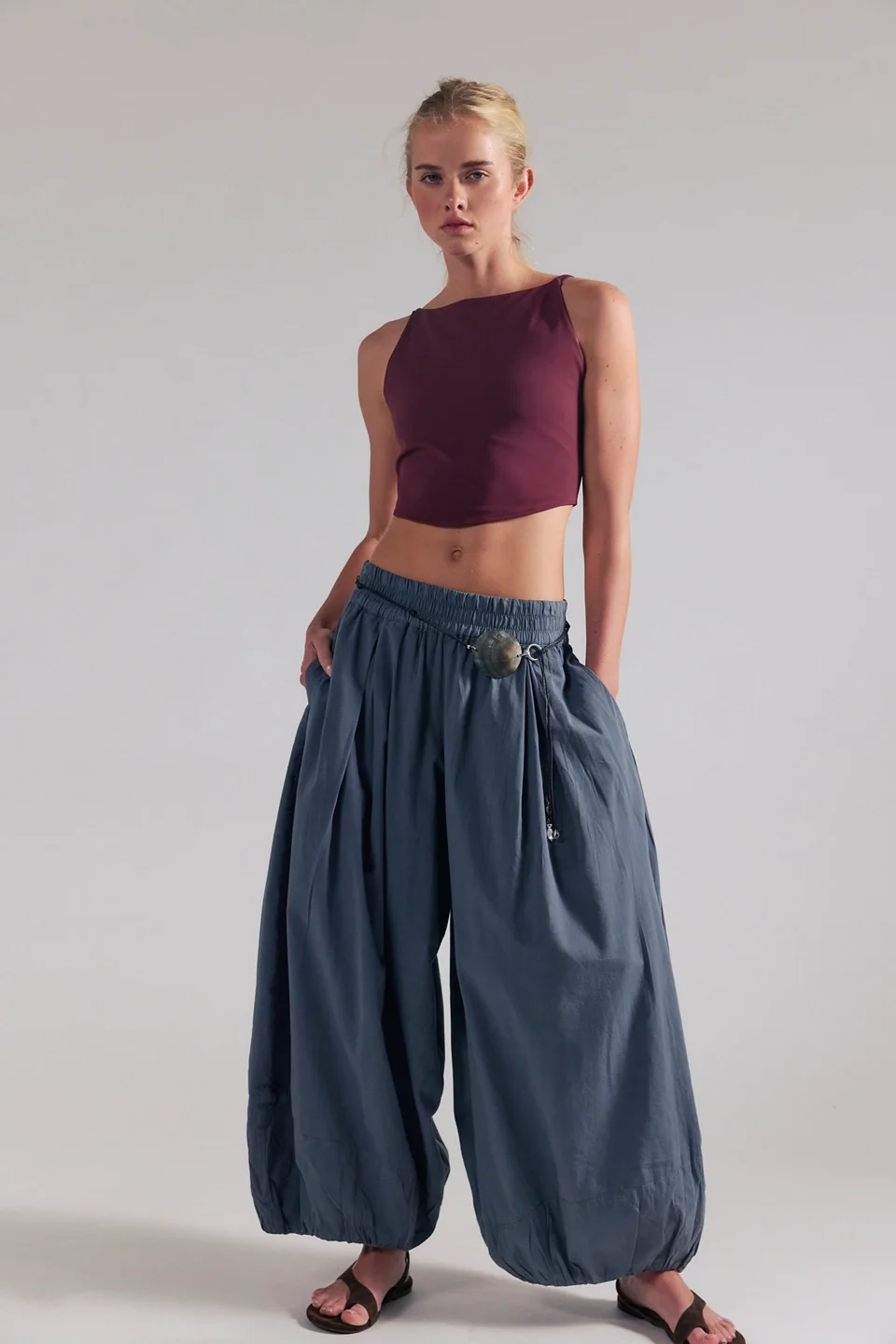 Moonflower Pull-On Balloon Pants - 1