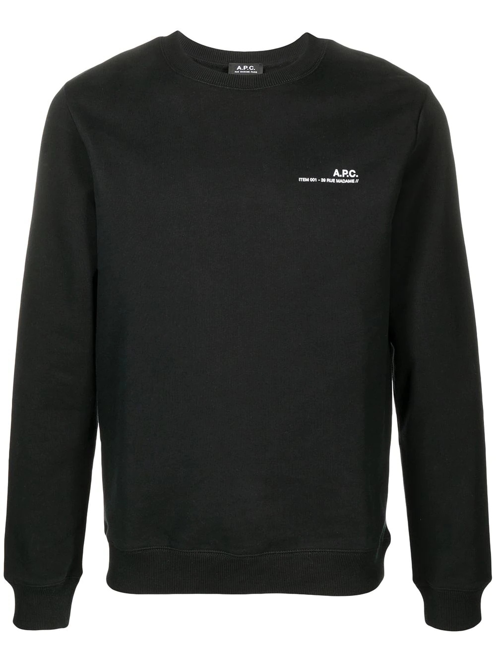 logo-print cotton sweatshirt - 1
