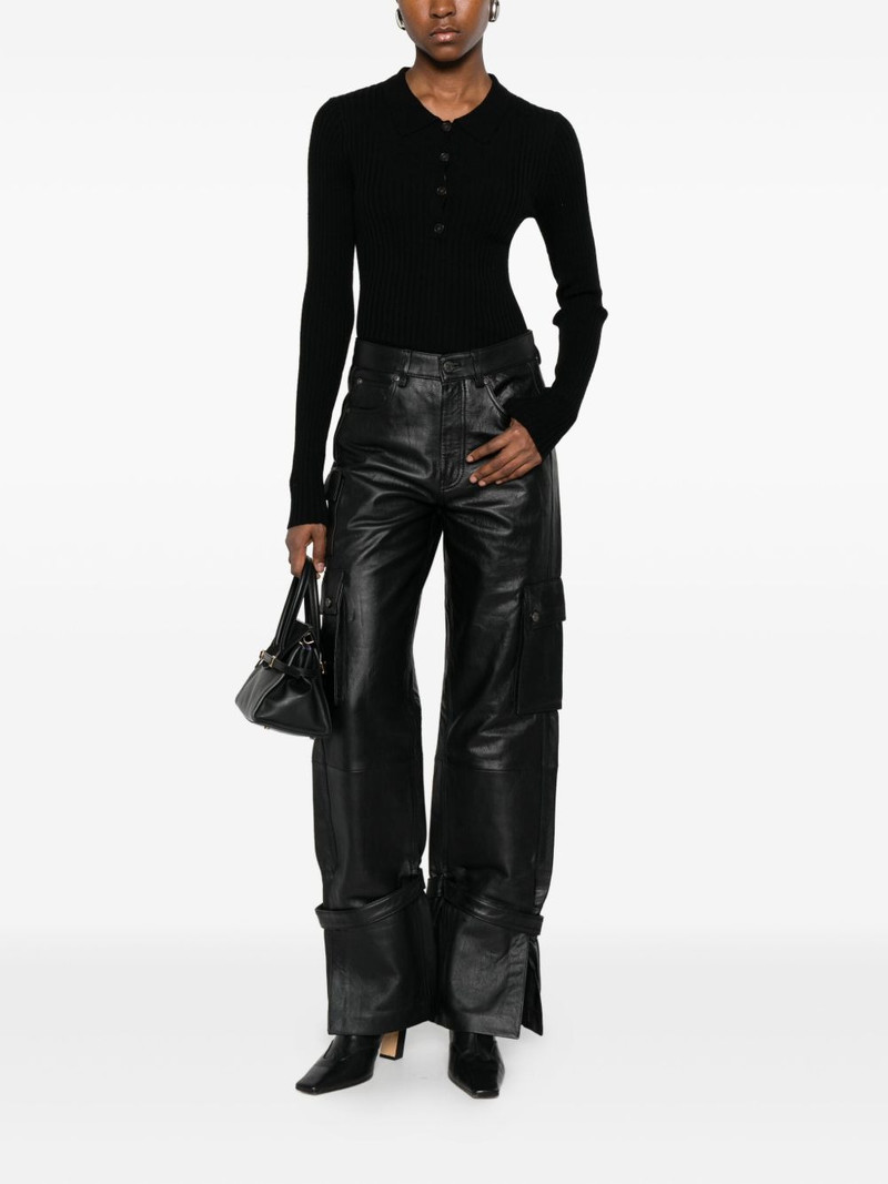 HERSKIND ribbed buttoned cardigan outlook