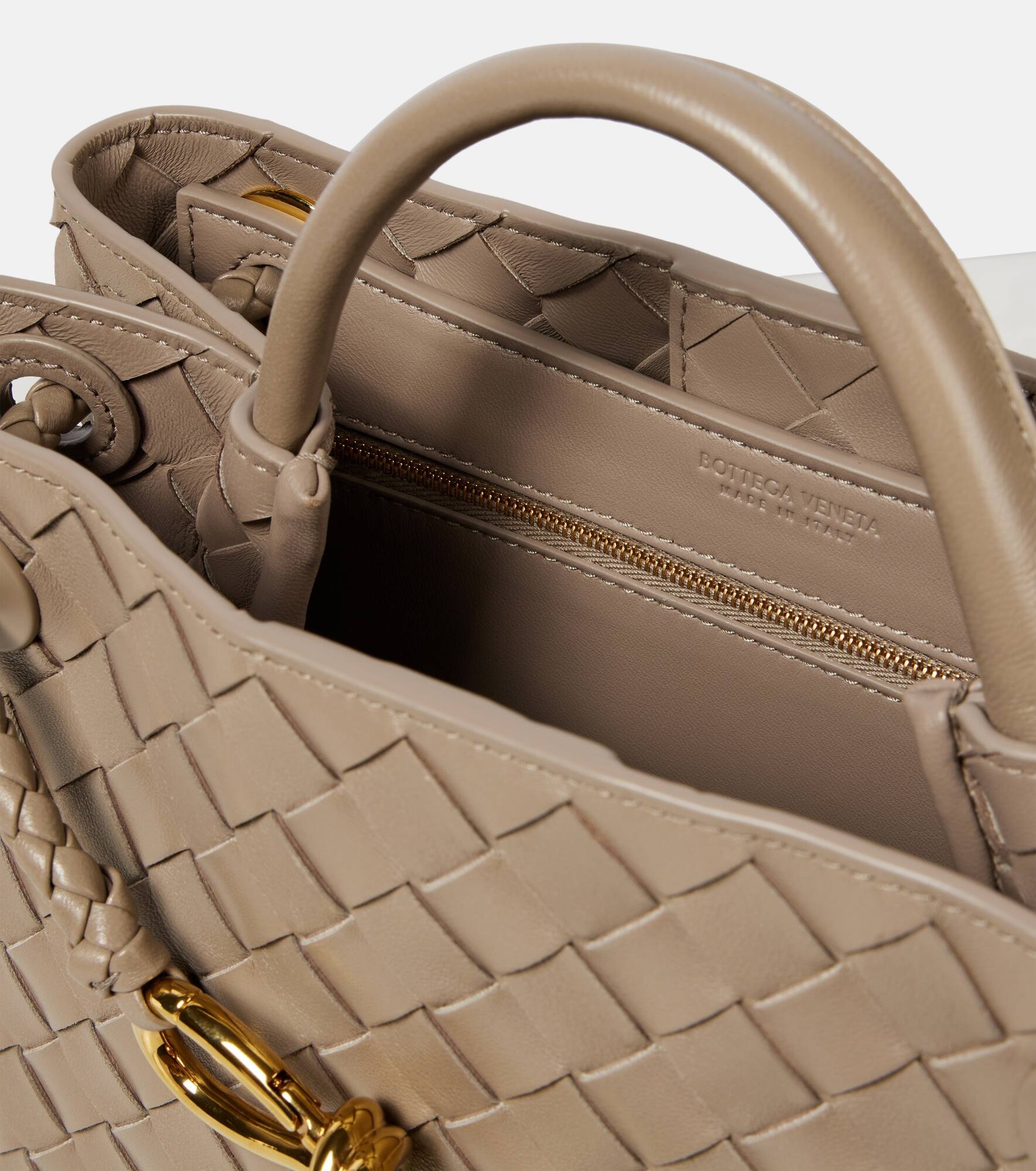 Andiamo Small Intrecciato leather tote bag - 3