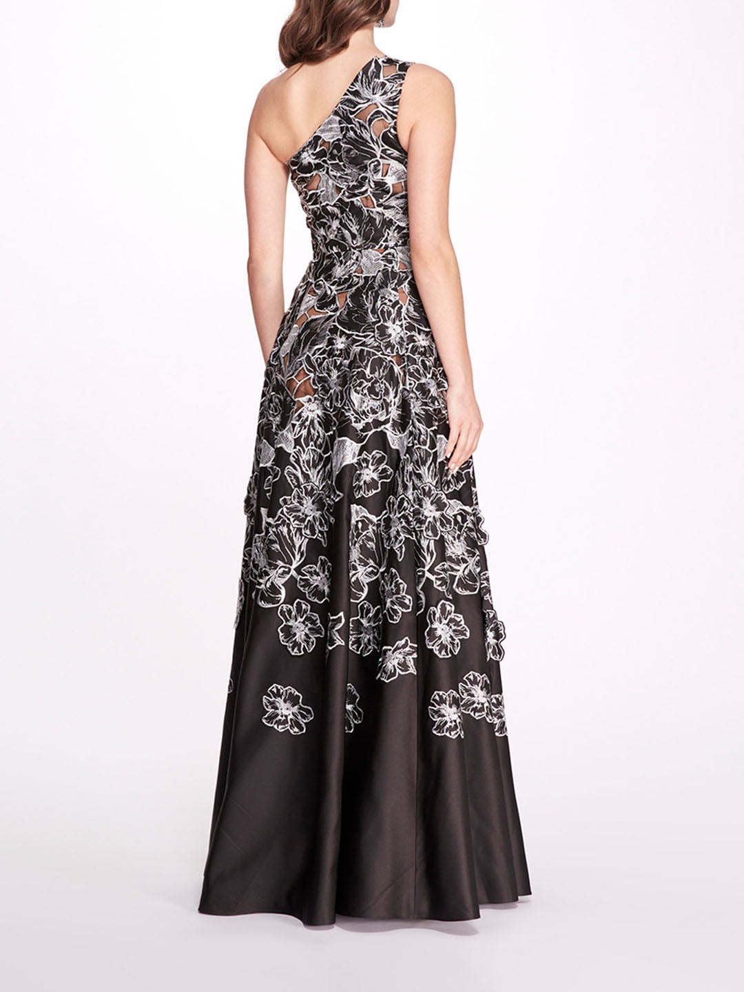 SATIN ONE SHOULDER GOWN - 2