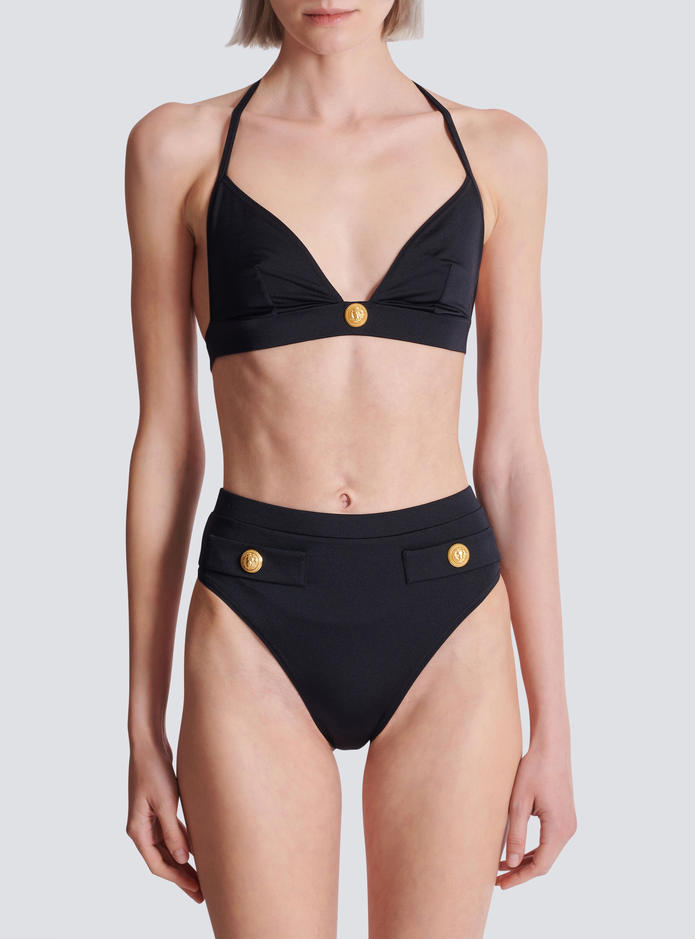Two-piece swimsuit with buttons - 5