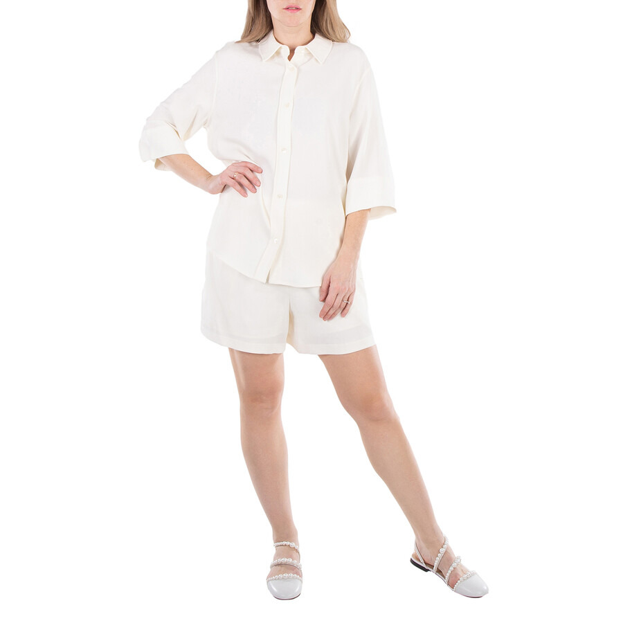 Anine Bing Ladies Ivory Mary Buttoned Down Shirt - 2