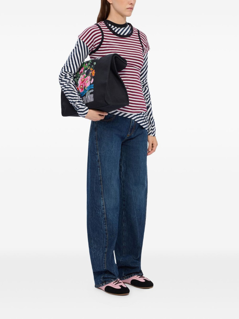 MSGM striped trim T-shirt outlook