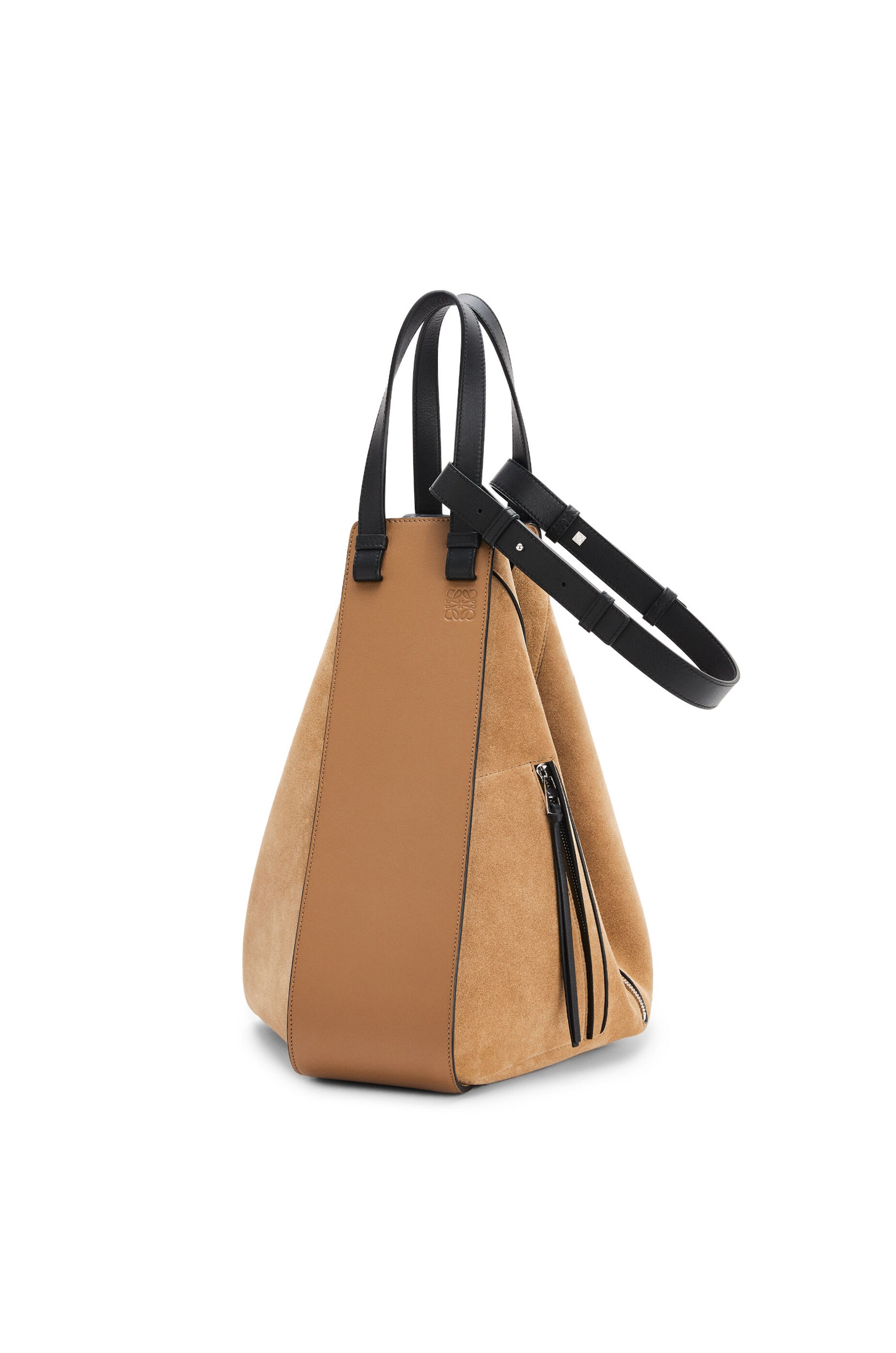 Hammock tote bag in calfskin and suede - 4