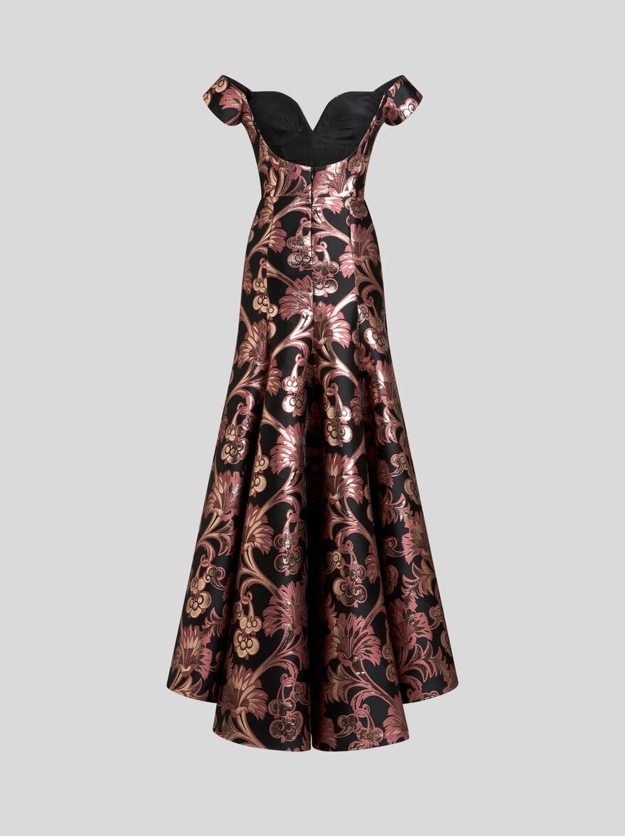 LONG JACQUARD DRESS - 5