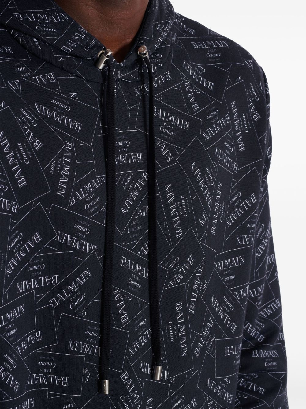 Couture Label-print hoodie - 7