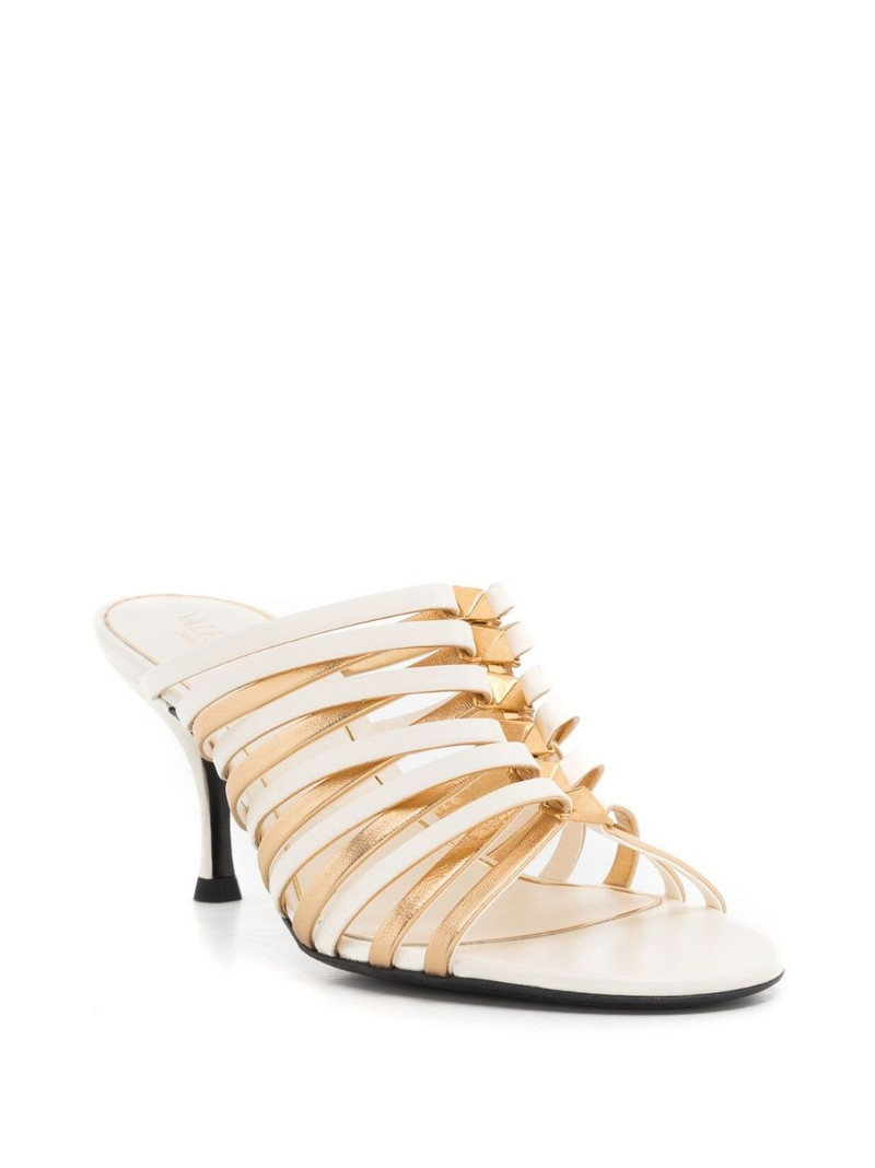 Valentino Rockstud 70mm strappy mules outlook