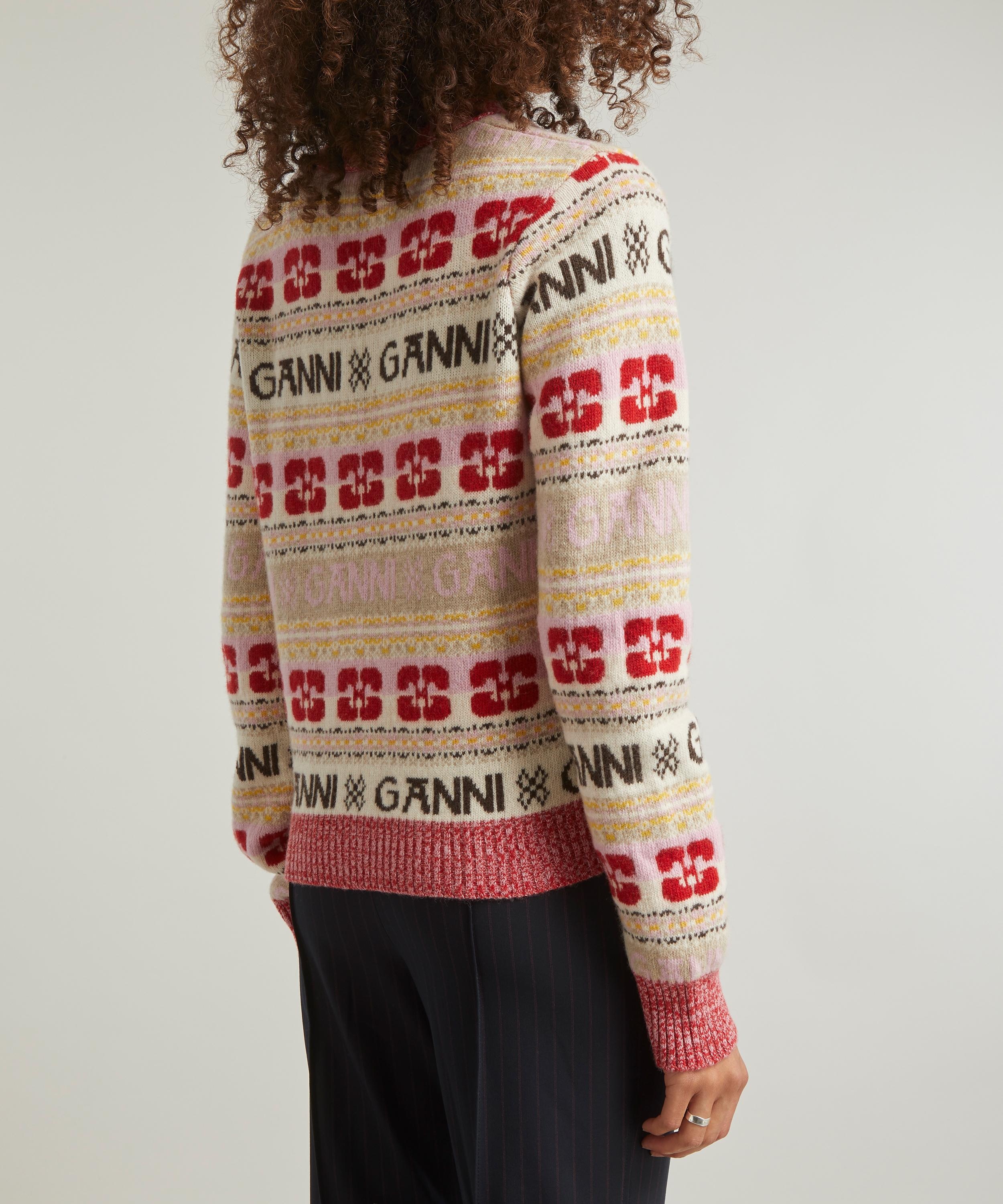 Logo Wool Mix Cardigan - 4