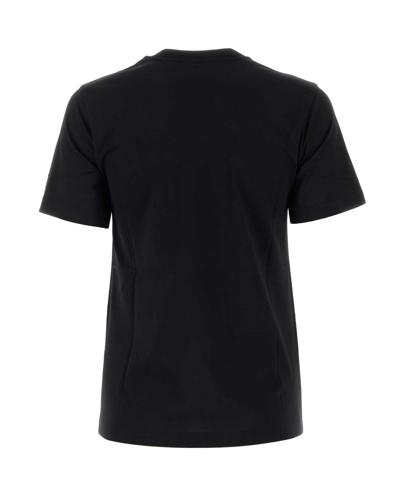 Black Cotton T-shirt - 2