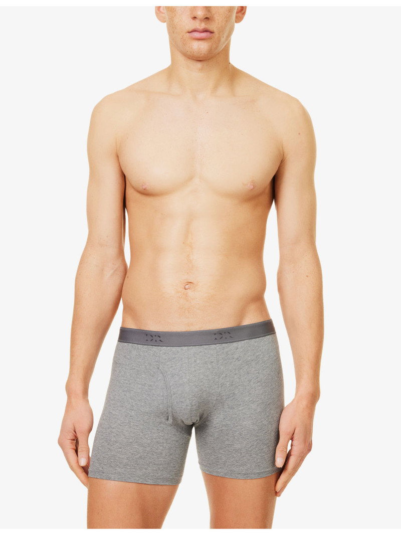 Derek Rose Jack 1 logo-waistband stretch-cotton trunks outlook
