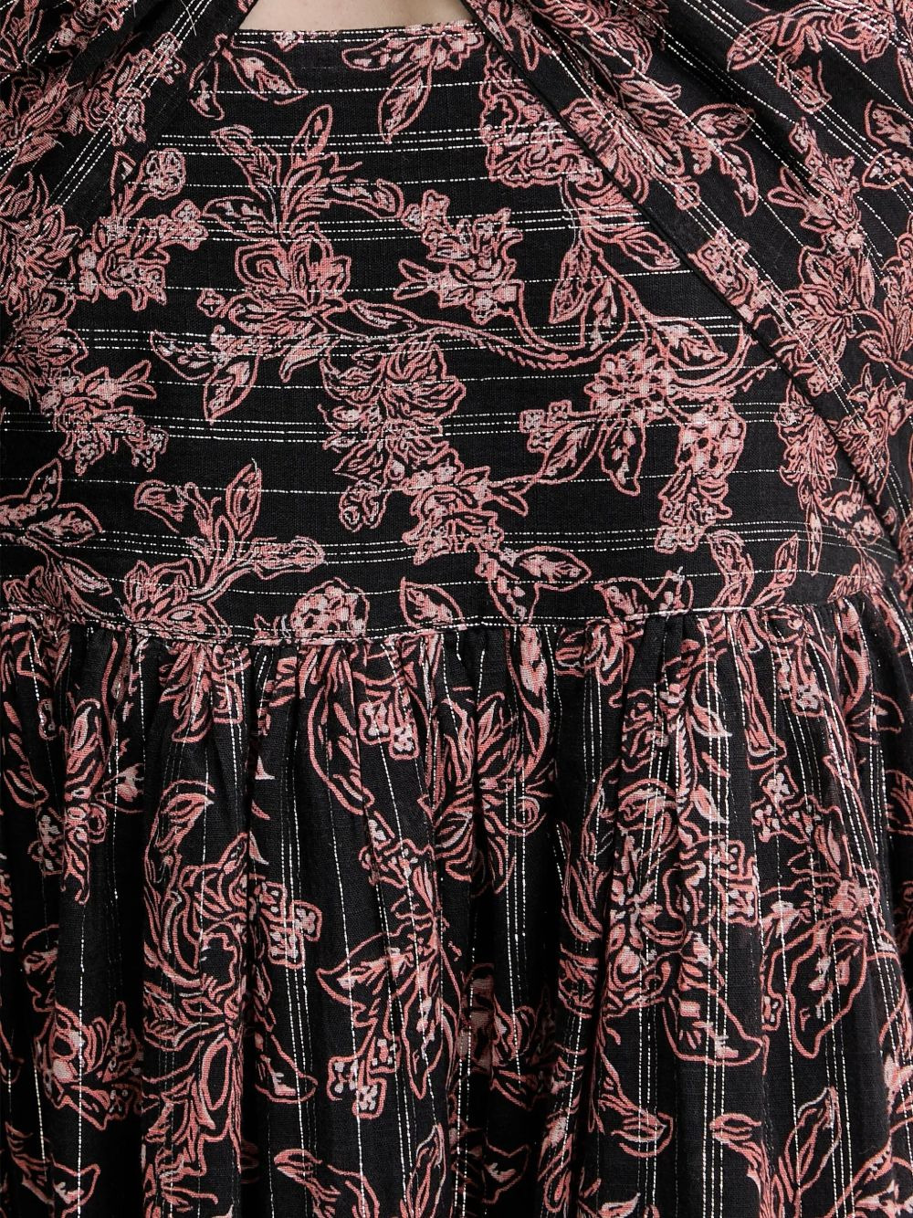 halterneck floral-print maxi dress - 5