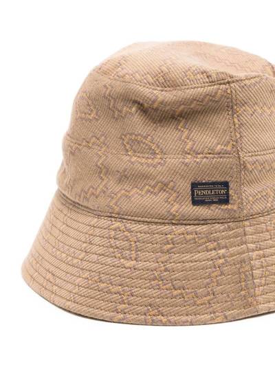 White Mountaineering logo-patch bucket hat outlook