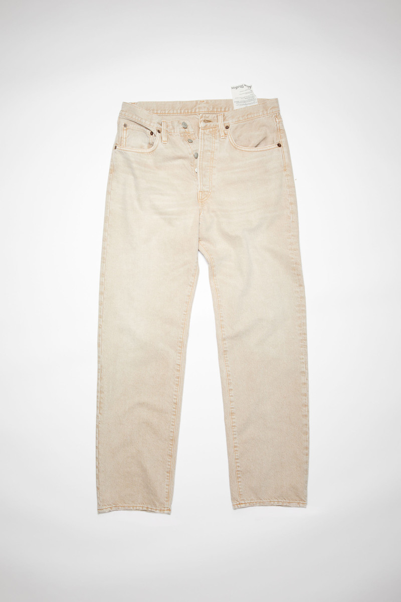 Loose fit jeans - Light beige/brown 1