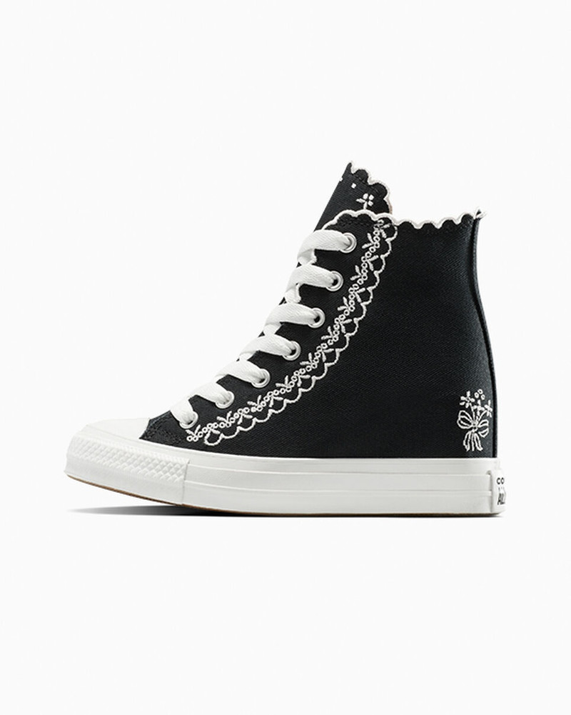 Converse Chuck Taylor All Star Wedge Platform Embroidered Flowers outlook