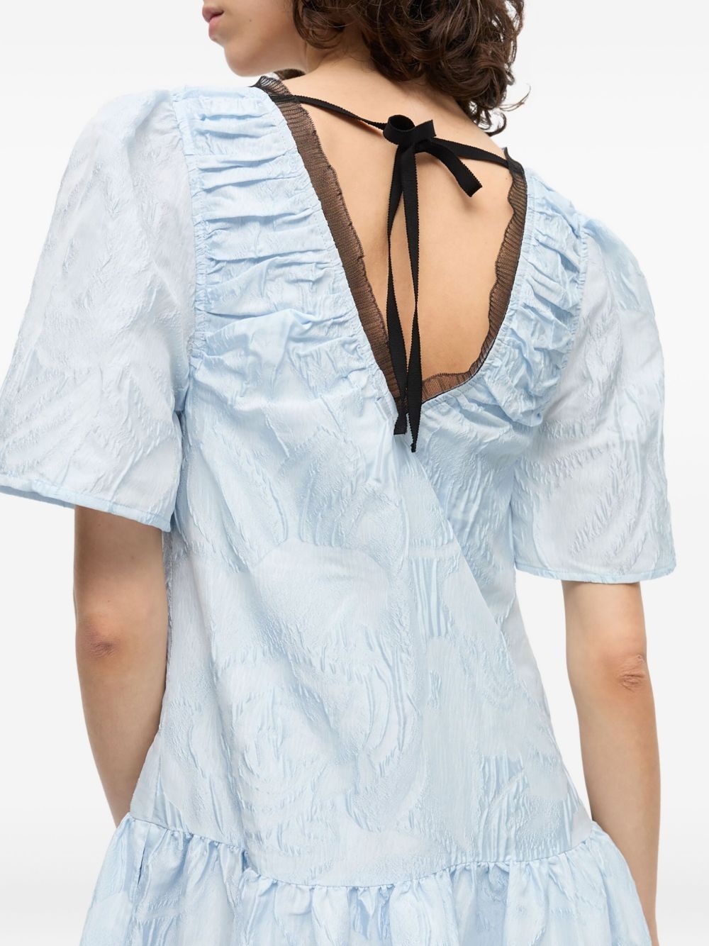 cloqué midi dress - 5
