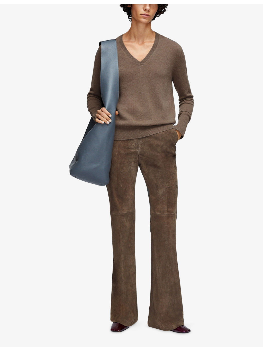 Light Pure Cashmere V-Neck Jumper - 2