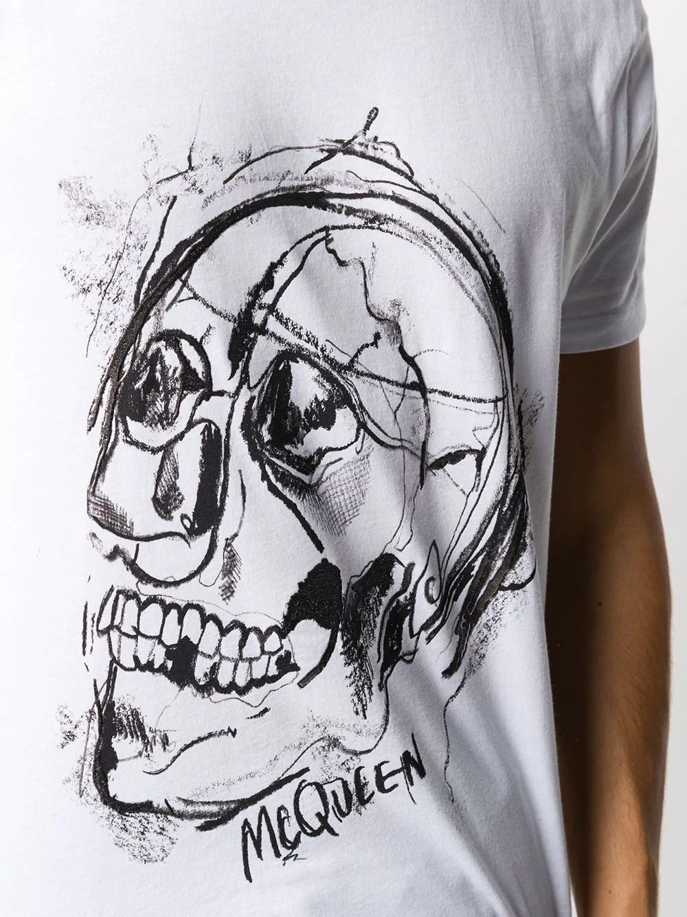 skull print T-shirt - 5