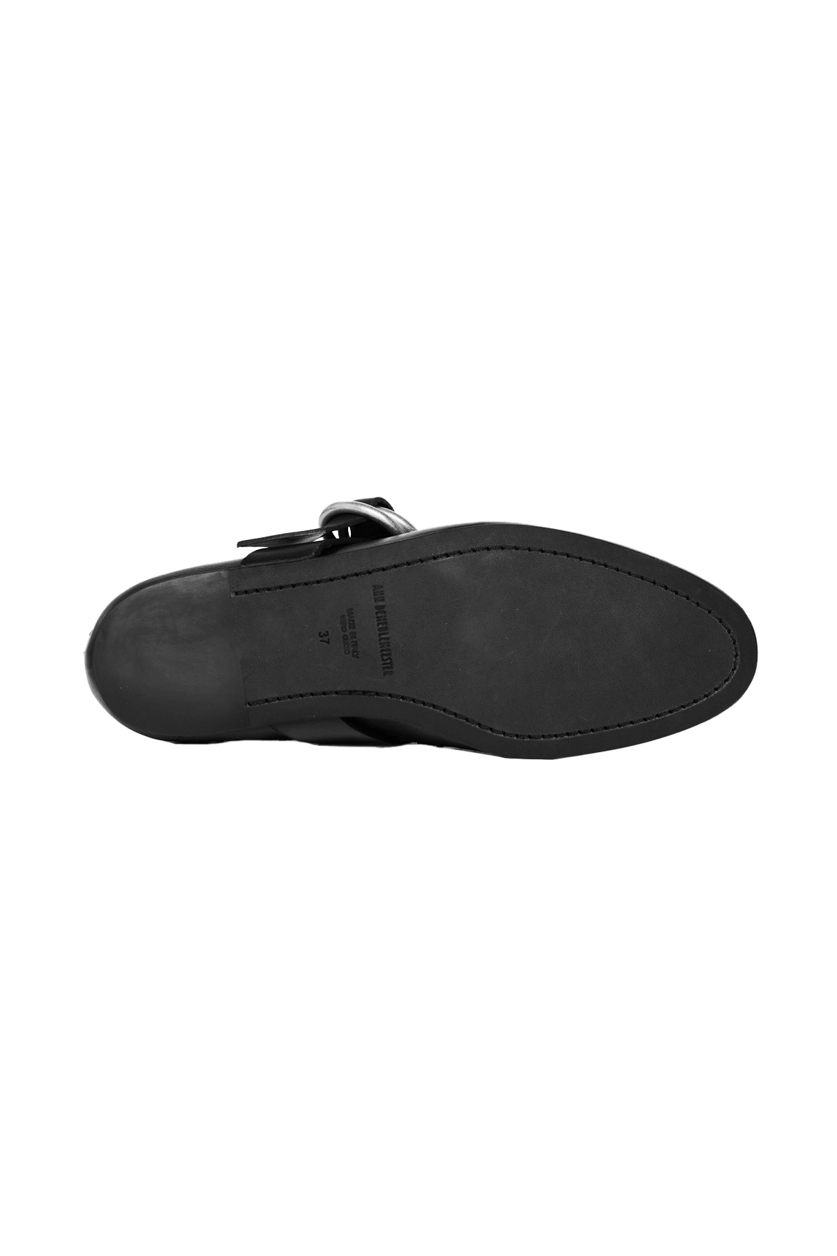 Ann Demeulemeester Ande Soft Shade Rounded Toe Loafers - Mens Black - 4