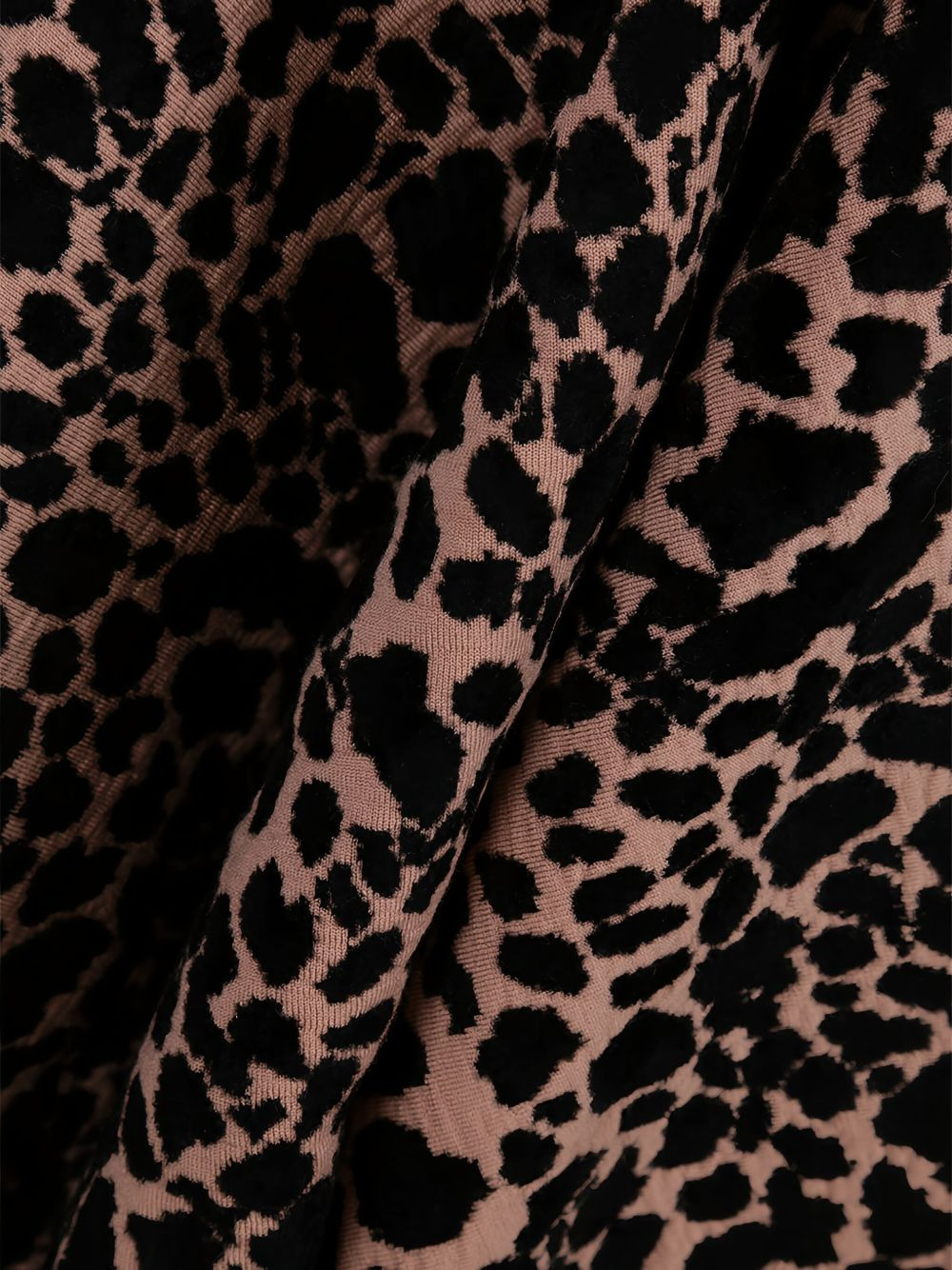 panther-pattern single-breasted coat - 4