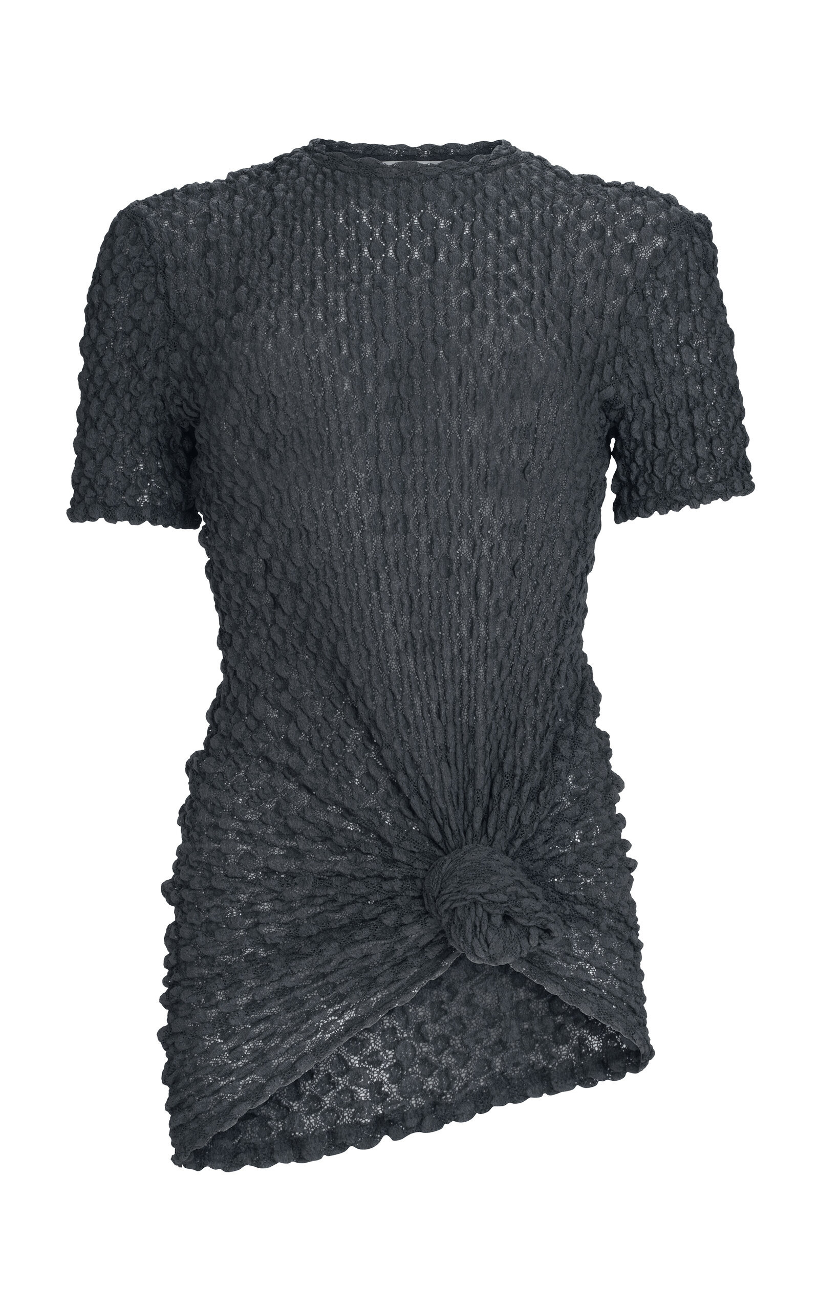 Casia Wrap Detailed Top dark grey - 1