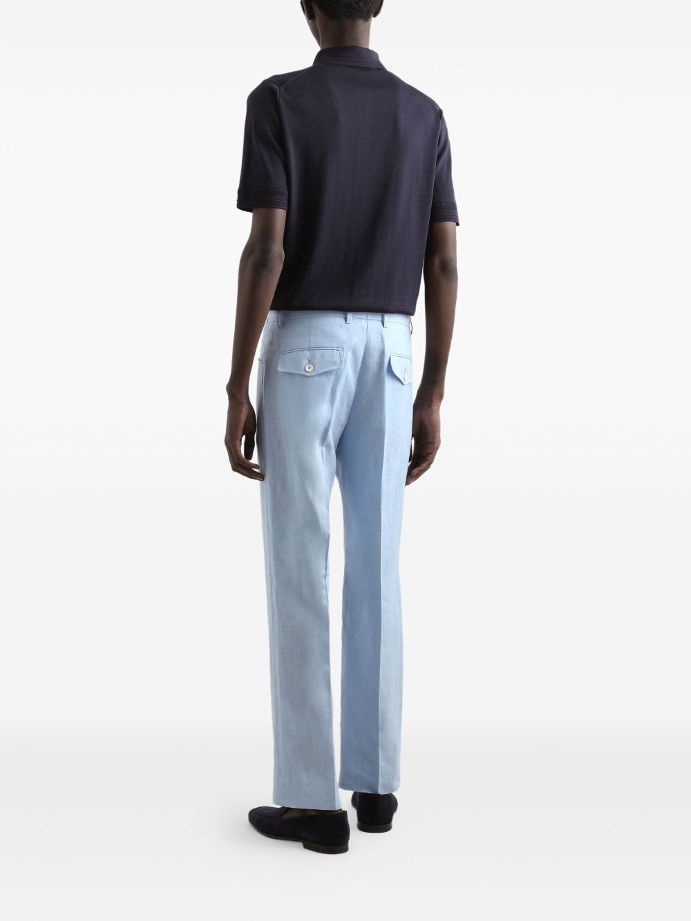 silk polo shirt - 3