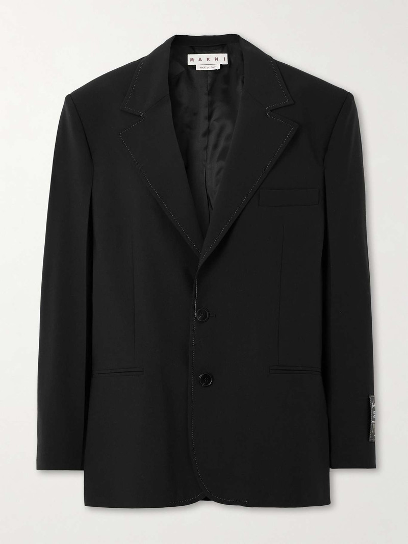 Appliquéd grain de poudre blazer - 1