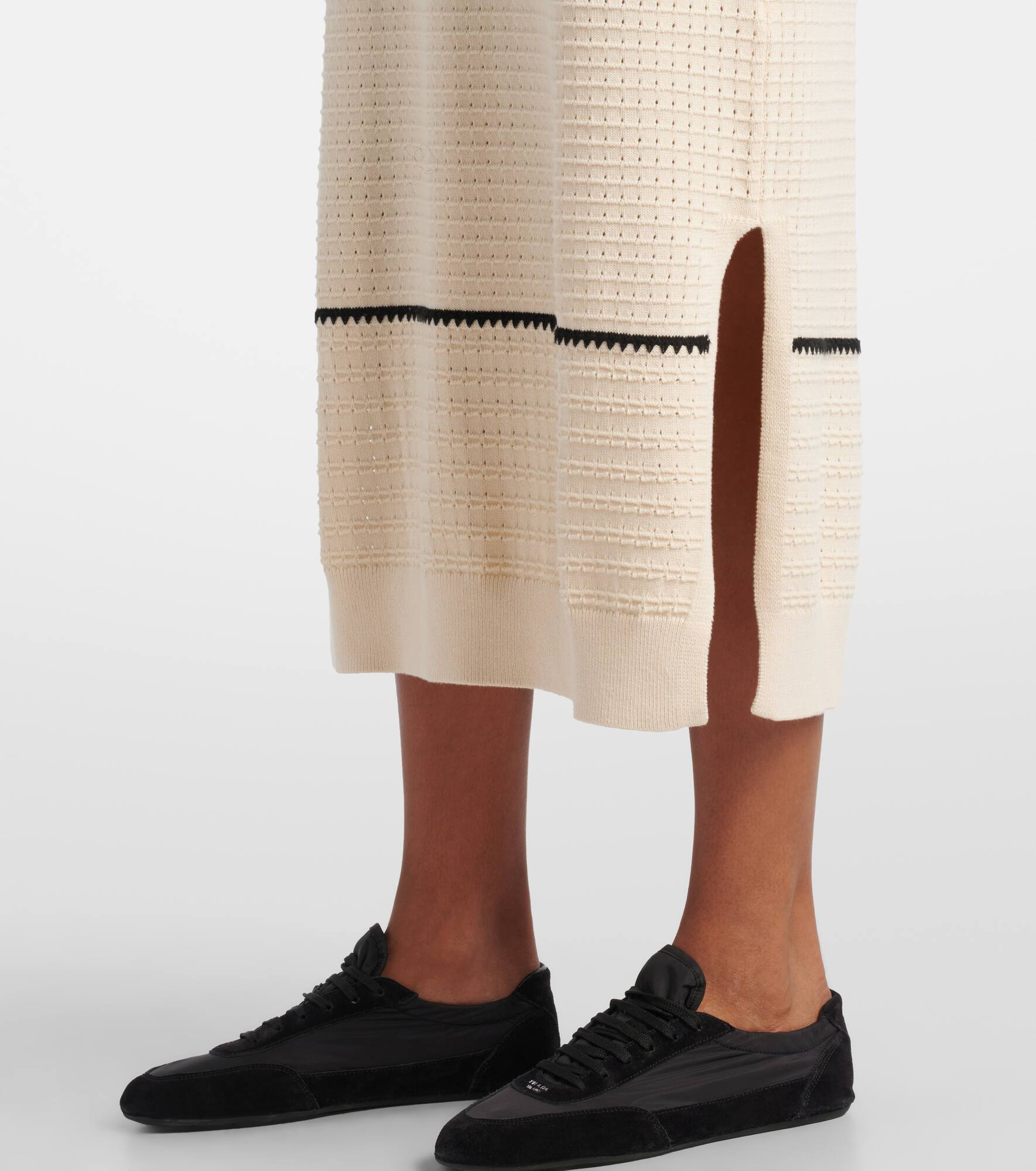 Scott striped cotton midi dress - 5