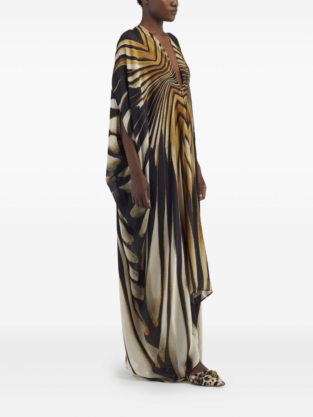 striped midi dress - 3