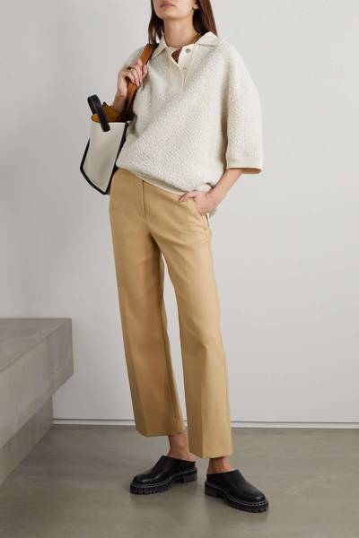 Loro Piana Daisy cotton-blend straight-leg pants outlook