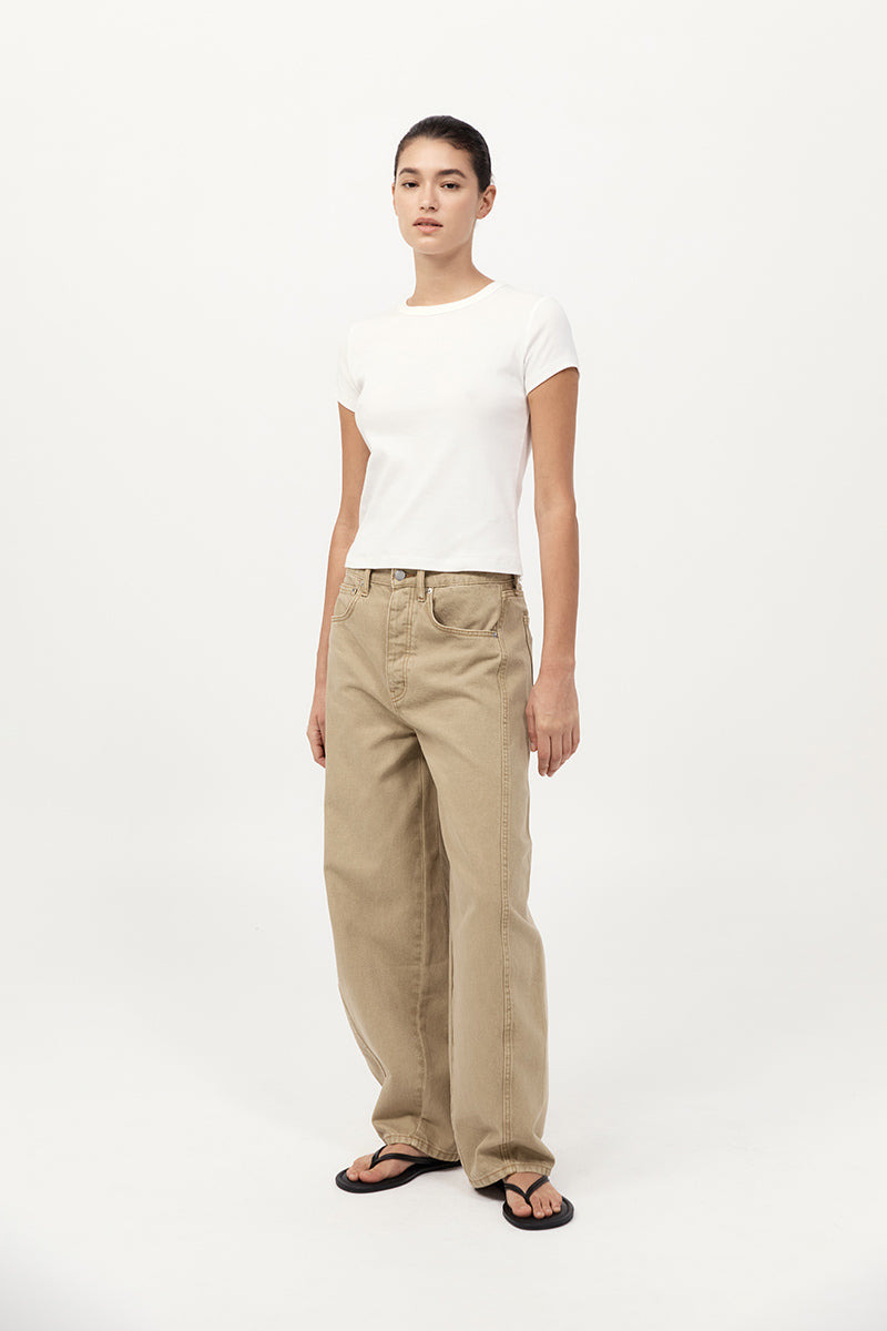 Mid Rise Balloon Jeans - Sahara - 4