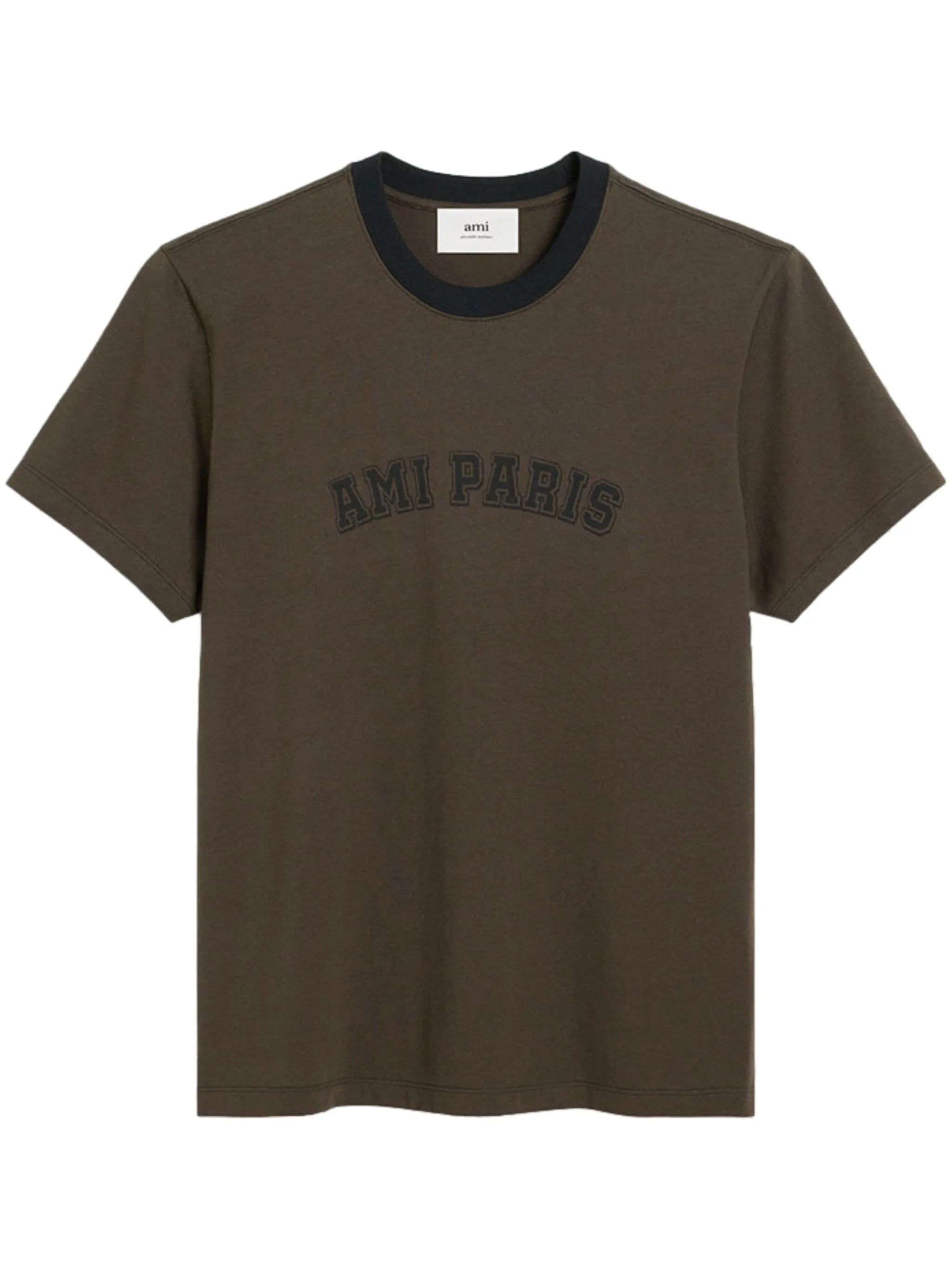 Ami Logo Print Organic Cotton T-shirt - 1