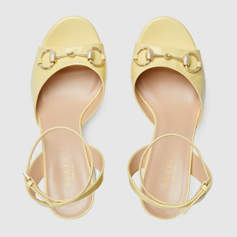 GUCCI Women's Horsebit platform sandal outlook