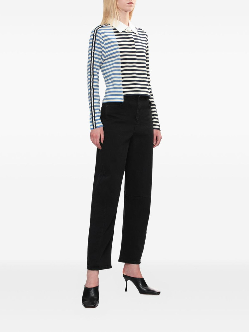 3.1 Phillip Lim striped panelled polo top outlook