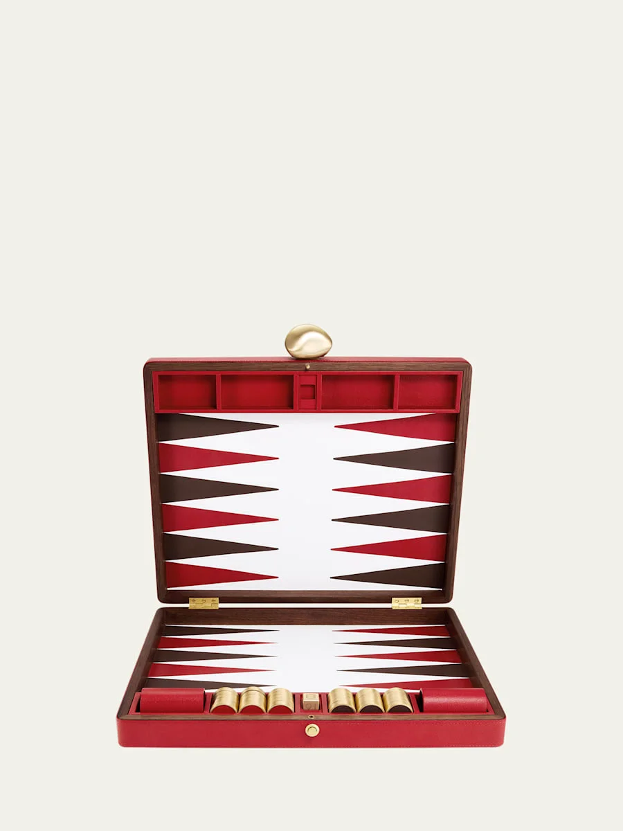 Pebble Leather Backgammon Set - 1