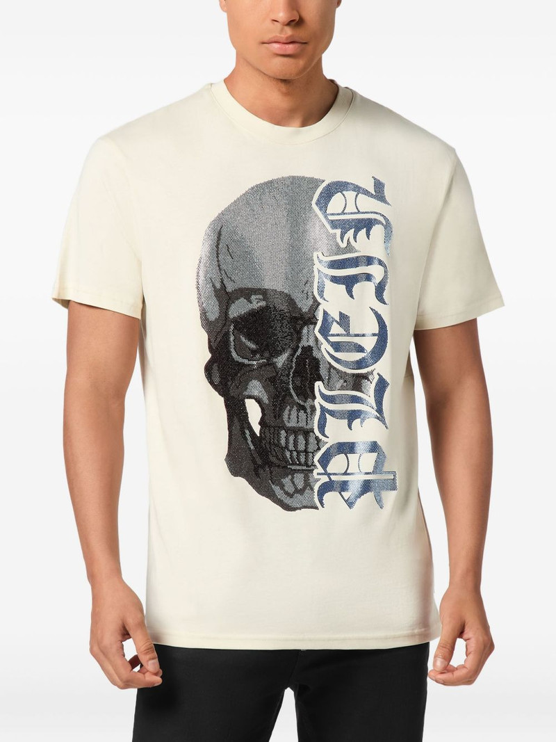 PHILIPP PLEIN skull-embellished T-shirt outlook