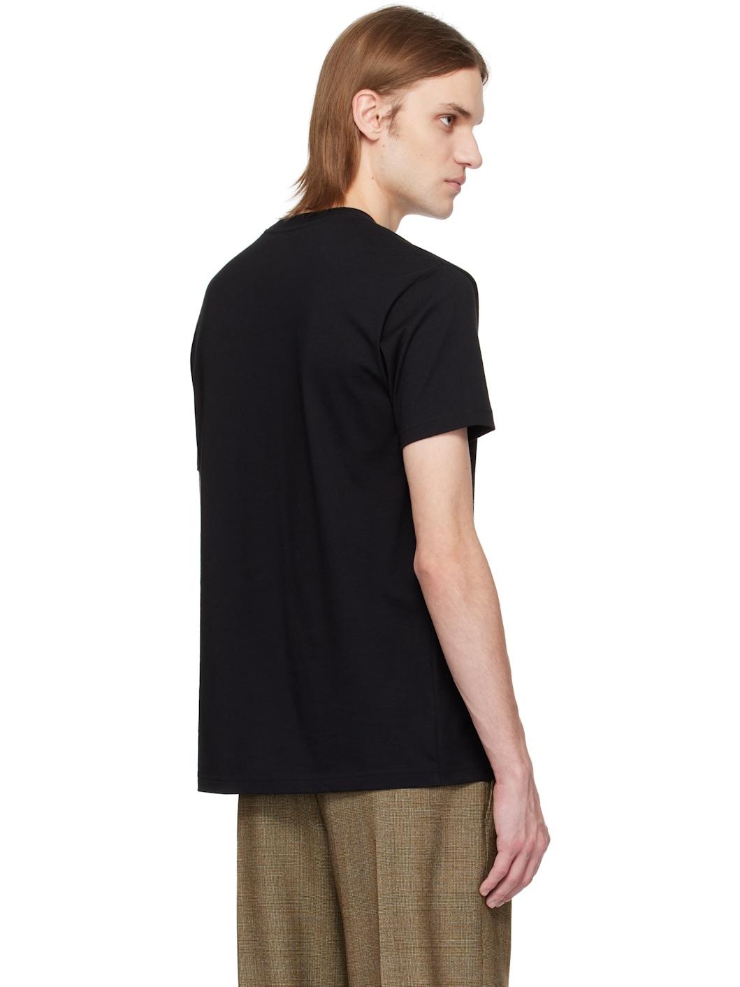 Black Halftone Orb Classic T-shirt - 3