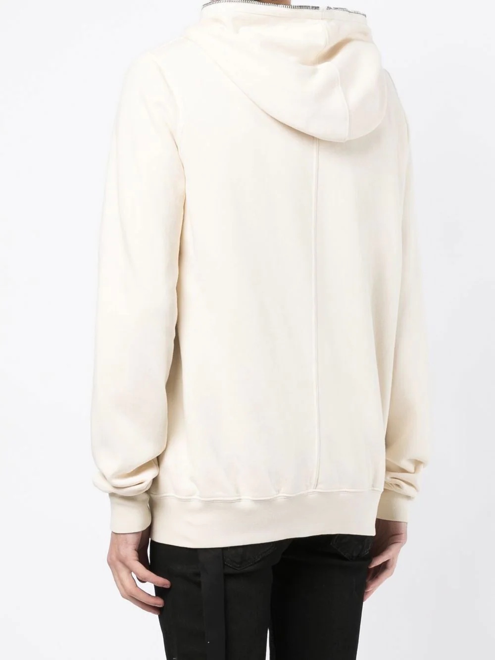 zip-up cotton hoodie - 4