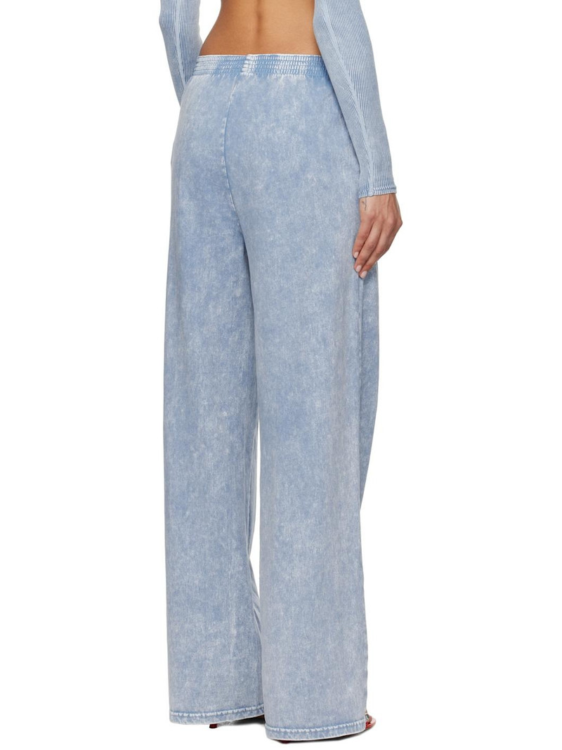 Blue Wide-leg Lounge Pants 3