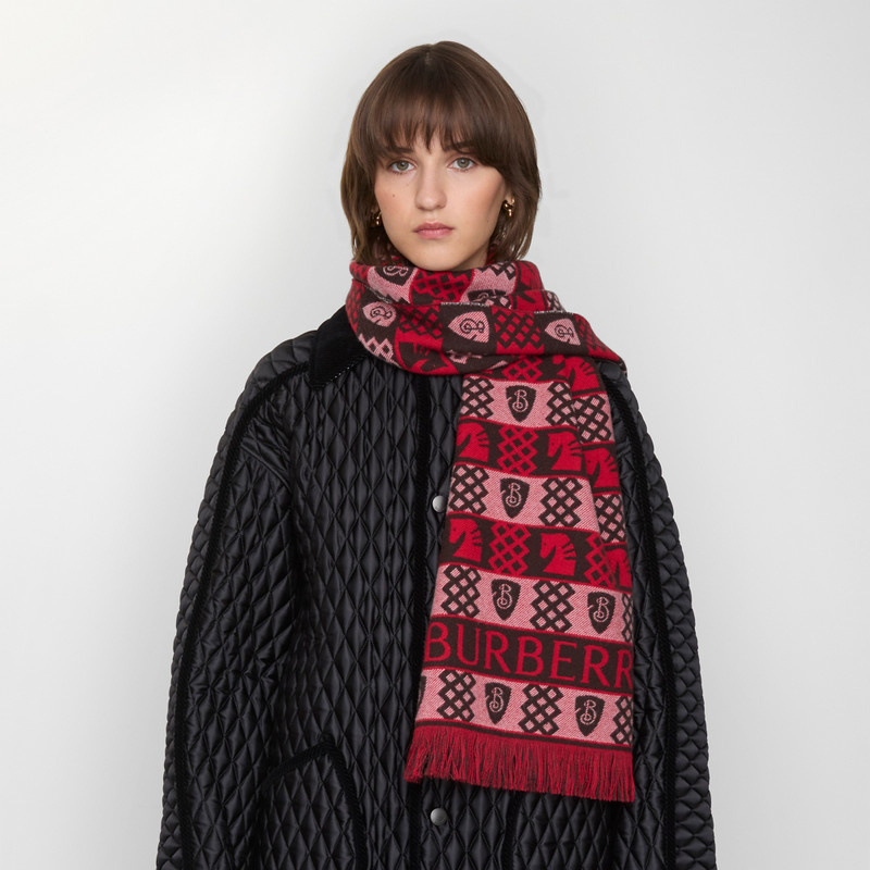 Chess Fair Isle Wool Scarf 3
