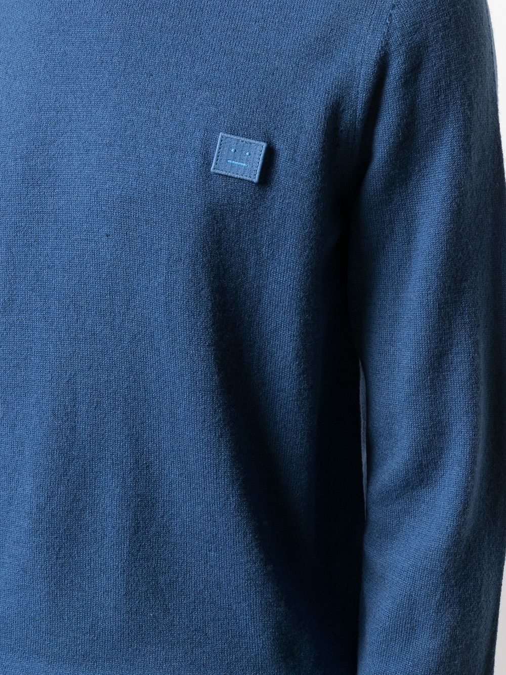 Face patch wool jumper - 6