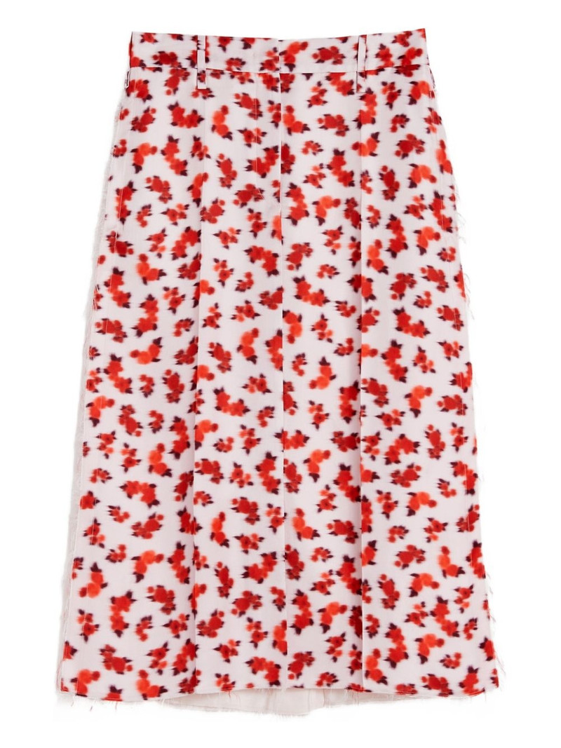 floral-print midi skirt 1