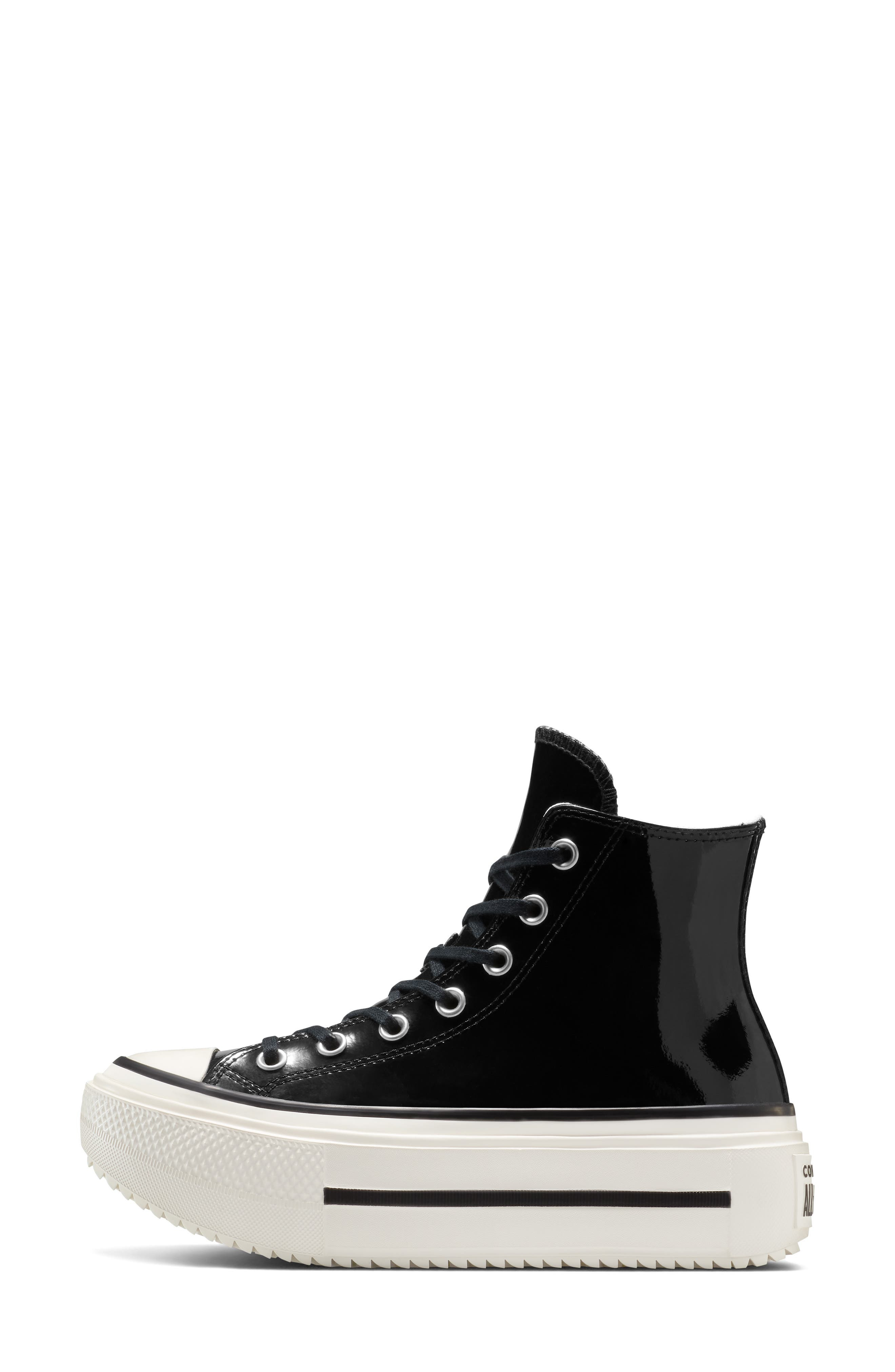 Converse Gender Inclusive Chuck Taylor All Star Lift Double Stack High Top Leather Platform Sneaker  - 9