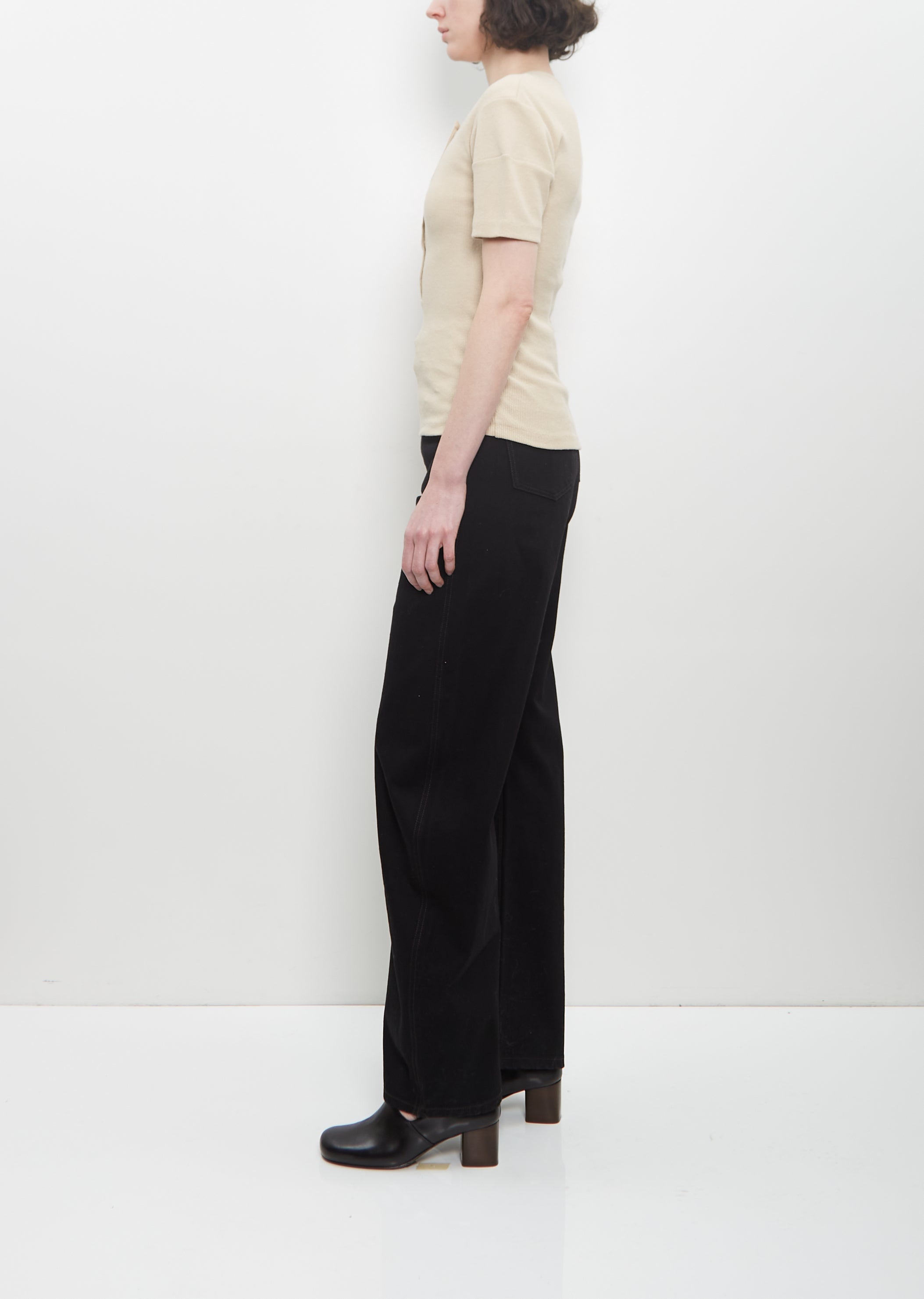 Stretch Cotton Linen Fitted Henley - 2