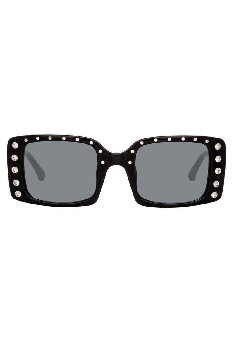 CRYSTAL-EMBELLISHED SQUARE SUNGLASSES 1