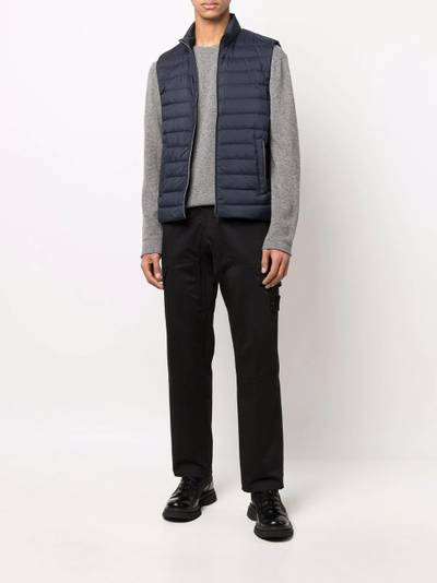 Herno quilted zip-up gilet outlook