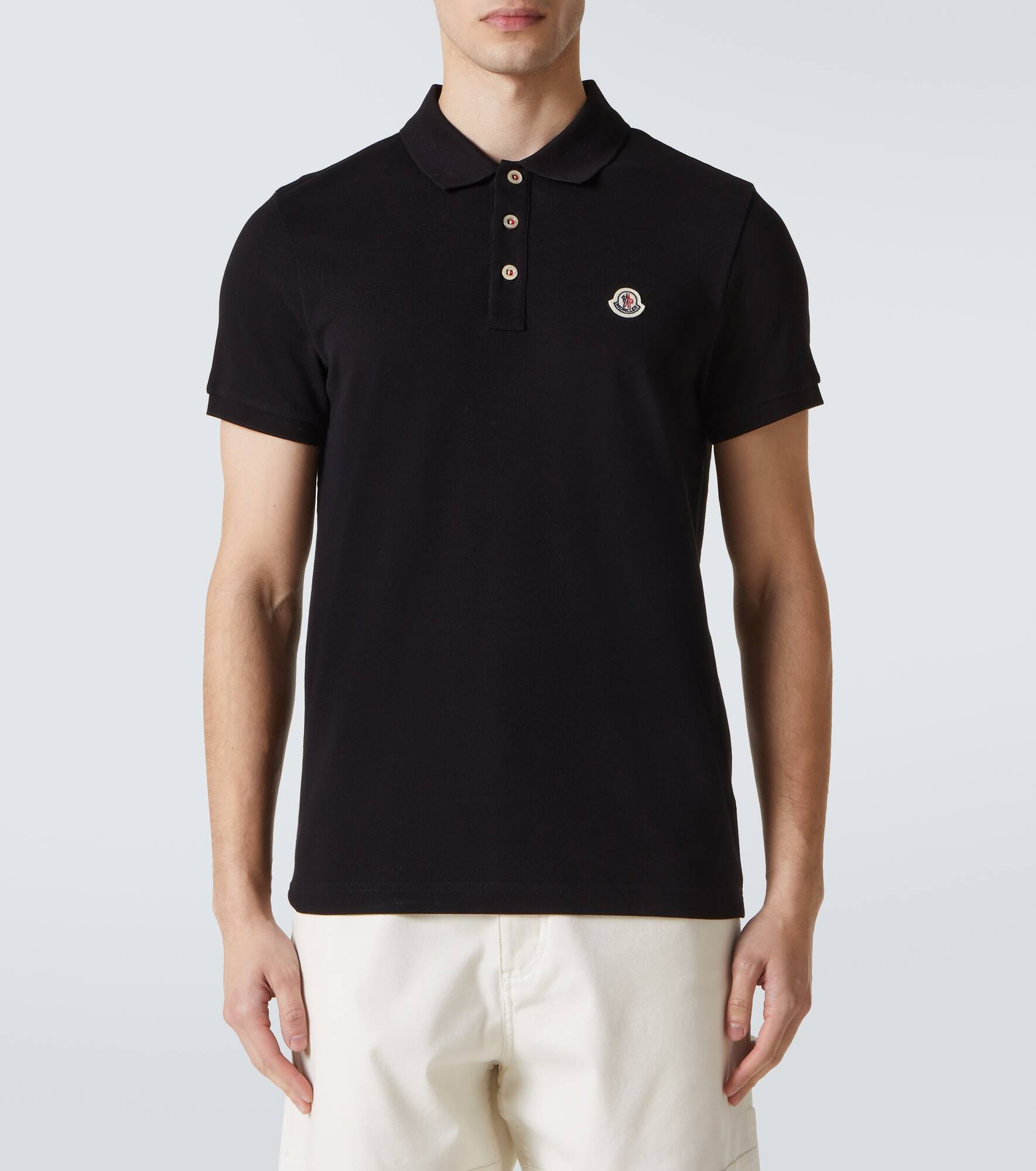 Cotton piqué polo shirt - 3