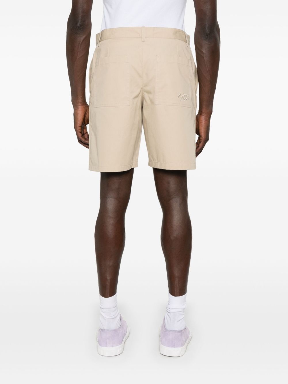 logo-embroidered shorts - 4