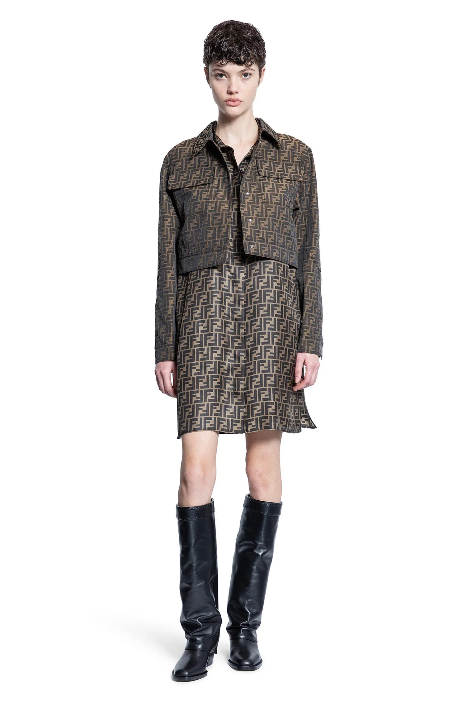 Cropped-Ff-Canvas-Blouson - 4
