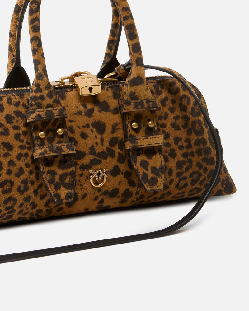 SUEDE HANDBAG WITH MACULA PRINT 3